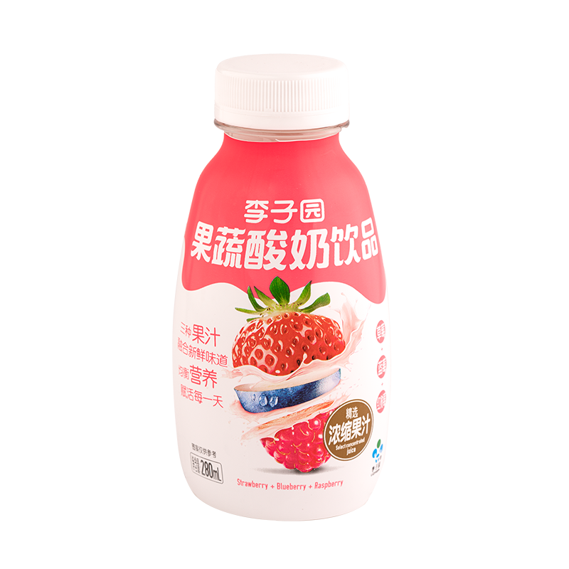 果蔬酸奶饮品，单瓶净含量280ml