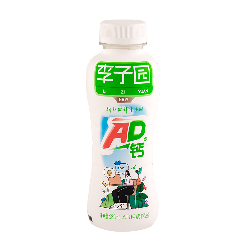 AD钙奶饮品，单瓶净含量380ml