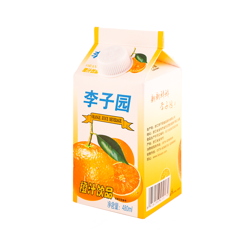 橙汁饮品，单盒净含量480ml